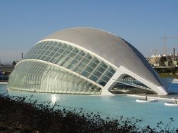 Oceanografic city of arts and sciences building in Valencia