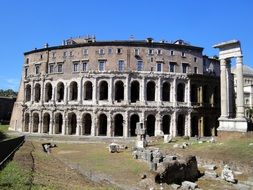 Colosseum and other ancient ruins, italy, Rome