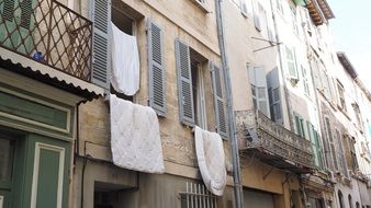 apartments on narrow streets in the Mediterranean