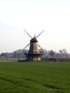 Landscape with old mill
