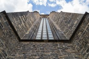 huge glass Windows in the tower