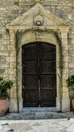 church portal in Ayia Eirini