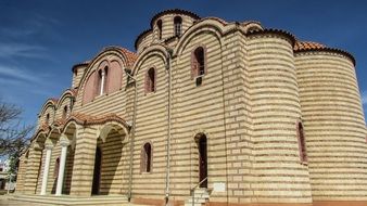 brick orthodox church in Ayios Mamas