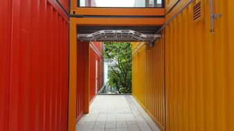 Orange and red walls