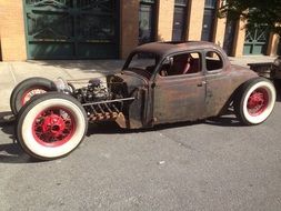 Classic old rusty car