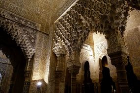 arches in the castle building