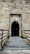 fortress entrance in Kolossi, cyprus