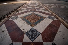 floor in the historic building