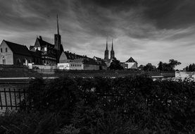 Poland Wrocław dark landscape