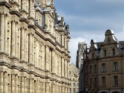 historic buildings on Heroes Square in Arras, France