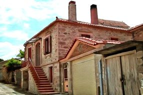 beautiful old house, Greece, Lesbos