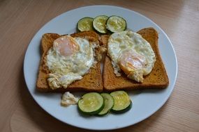 Eggs On Toast For Breakfast