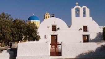 white church in Santorini