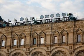 Moscow Russia square monument facade