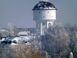 white winter Tower