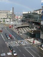 panorama of street of Stockholm