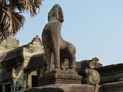 ancient temple complex Angkor Wat in Cambodia