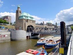 Inland port in Hamburg