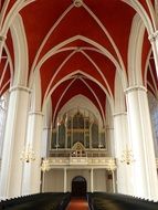 organ in a house of worship