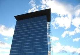 business rear in the clouds