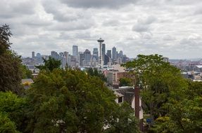 distant view of seattle