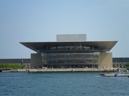 Opera house on the waterfront in Copenhagen
