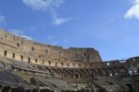 ancient colosseum in Rome, Italy