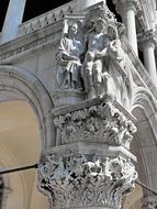 sculptures at the Doge's Palace, Venice