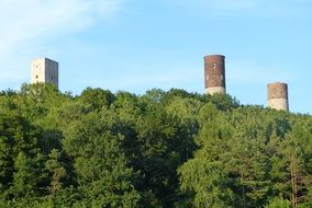 towers of chÄciny royal castle