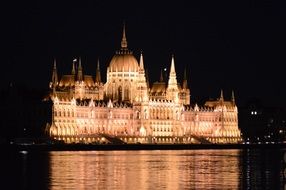 Budapest Parliament at night