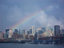 Rainbow Cityscape