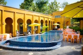 pool in the courtyard of the palace
