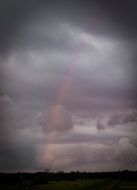 landscape of Rainbow in the clouds