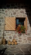 Flower Box on a window shutter