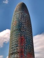 modern futuristic building in barcelona