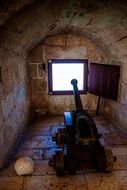 weapon in belÃ©m tower in Lisbon