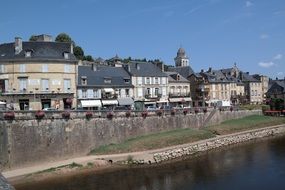 Landscape of the river in France