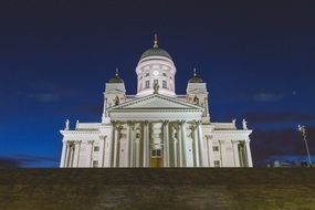 cathedral church at night