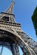 Eiffel tower, detail, low angle view, france, Paris