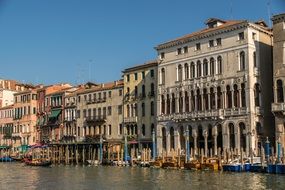 view from the big canal in venice