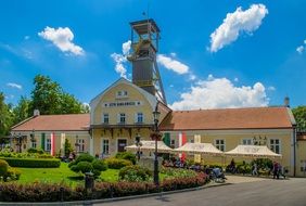 summer cafe Wieliczka near the old lighthouse