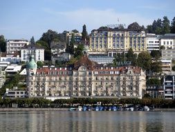 Art Deco Hotel Montana at lake, switzerland, Lucerne