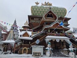 Winter Kremlin on the Red Square in Moscow