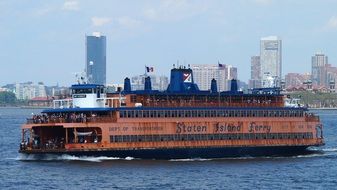 ferry on water in new york