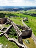 panoramic view of spis castle in slovakia