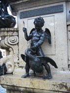 beautiful fountain sculpture in Bavaria