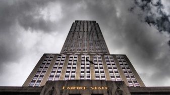 New York empire state building panorama