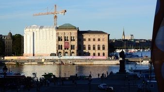 landscape of reconstruction of a museum in Sweden