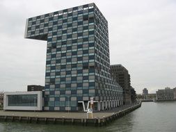 modern building in rotterdam