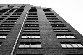 black and white building picture